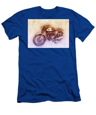 4036 Noir Biker T-shirt moto Classic Custombike Chopper Bobber Garage